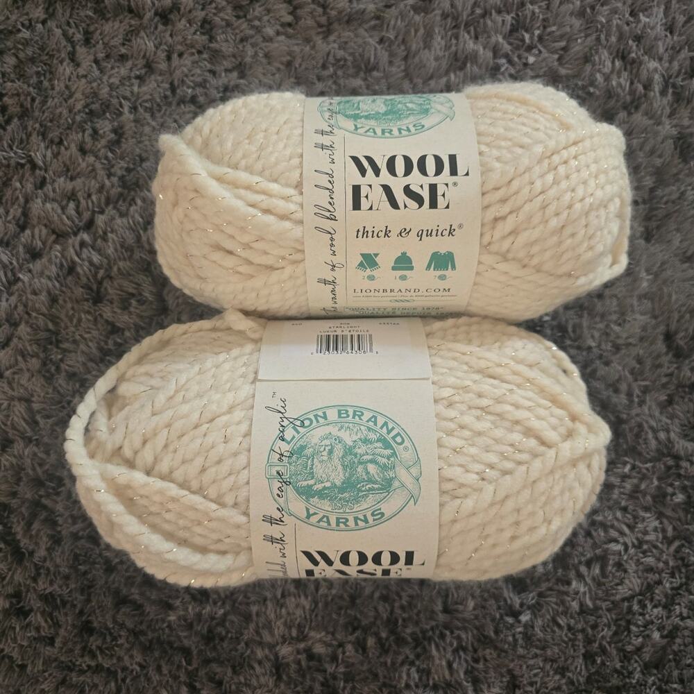 Wool-Ease Thick & Quick Yarn Hudson Bay bundle of 2
